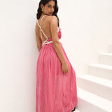 Jungle Whispers Maxi Dress Pink