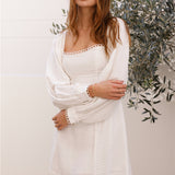 Francesca Linen Mini Dress White