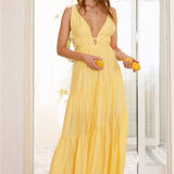 Pure Delights Maxi Dress Yellow