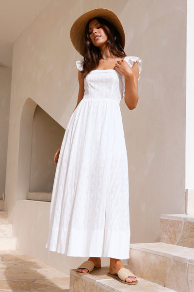 Salty Air Maxi Dress White