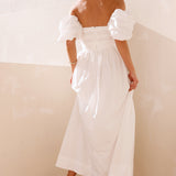 Bella Off-Shoulder Maxi Dress White