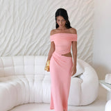 Coastal Reverie Maxi Dress Pink