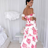 Rosella Off The Shoulder Maxi Dress Pink