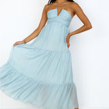 Heavenly Delight Maxi Dress Blue