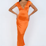 Starburst Skies Maxi Dress Orange