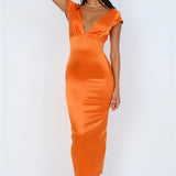 Starburst Skies Maxi Dress Orange