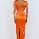 Starburst Skies Maxi Dress Orange