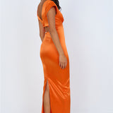 Starburst Skies Maxi Dress Orange