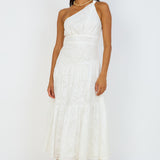 Snowy Mountain Maxi Dress White