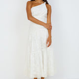 Snowy Mountain Maxi Dress White