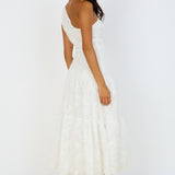 Snowy Mountain Maxi Dress White