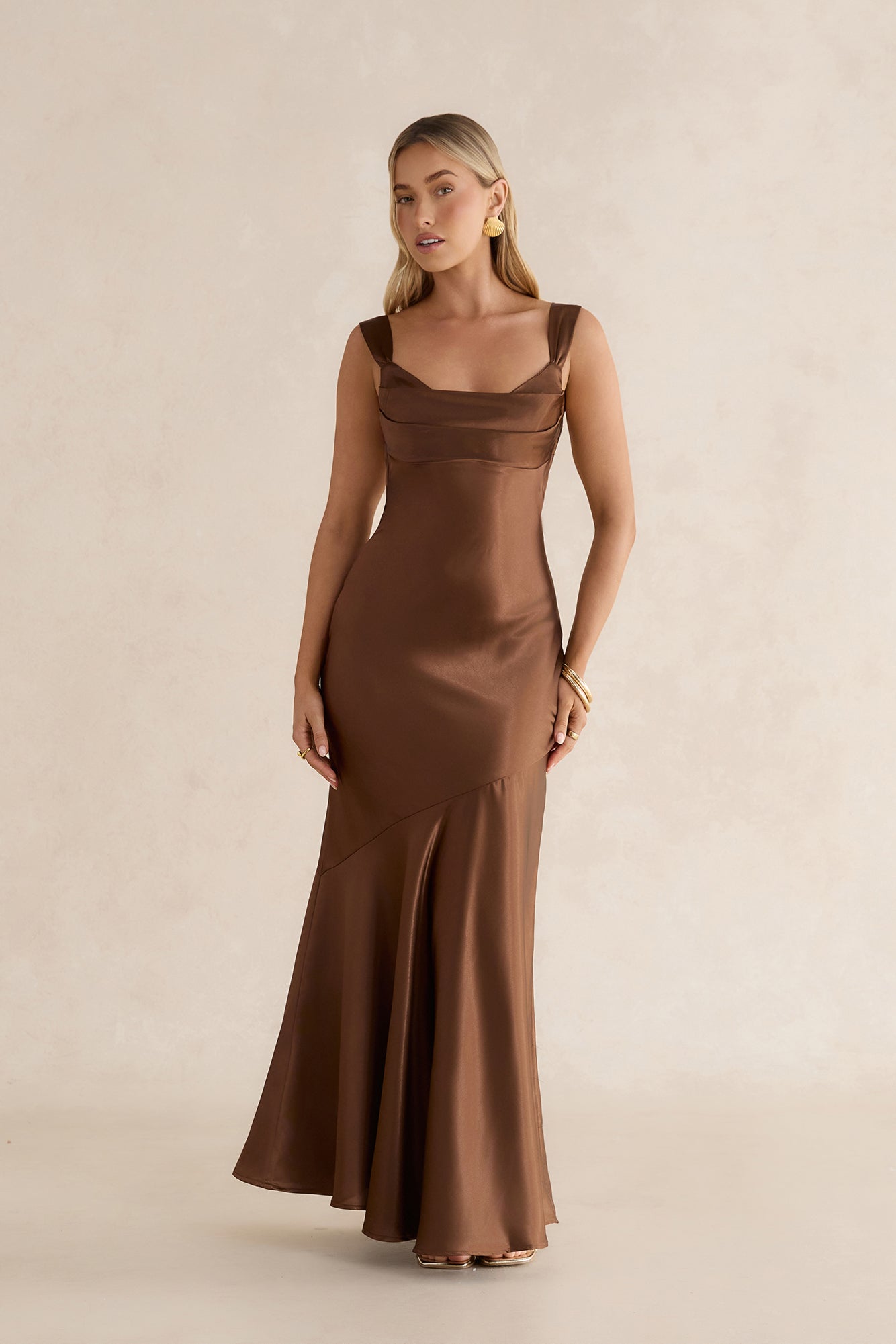 brown maxi dress australia Wilston Maxi Dress - Brown