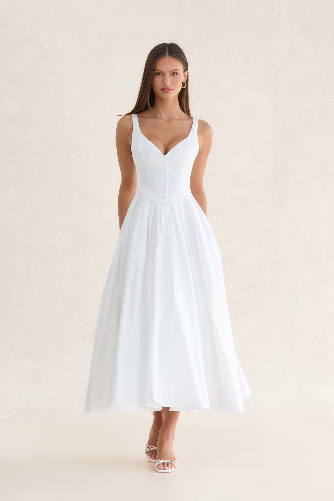 Femme Edition Midi Dress White