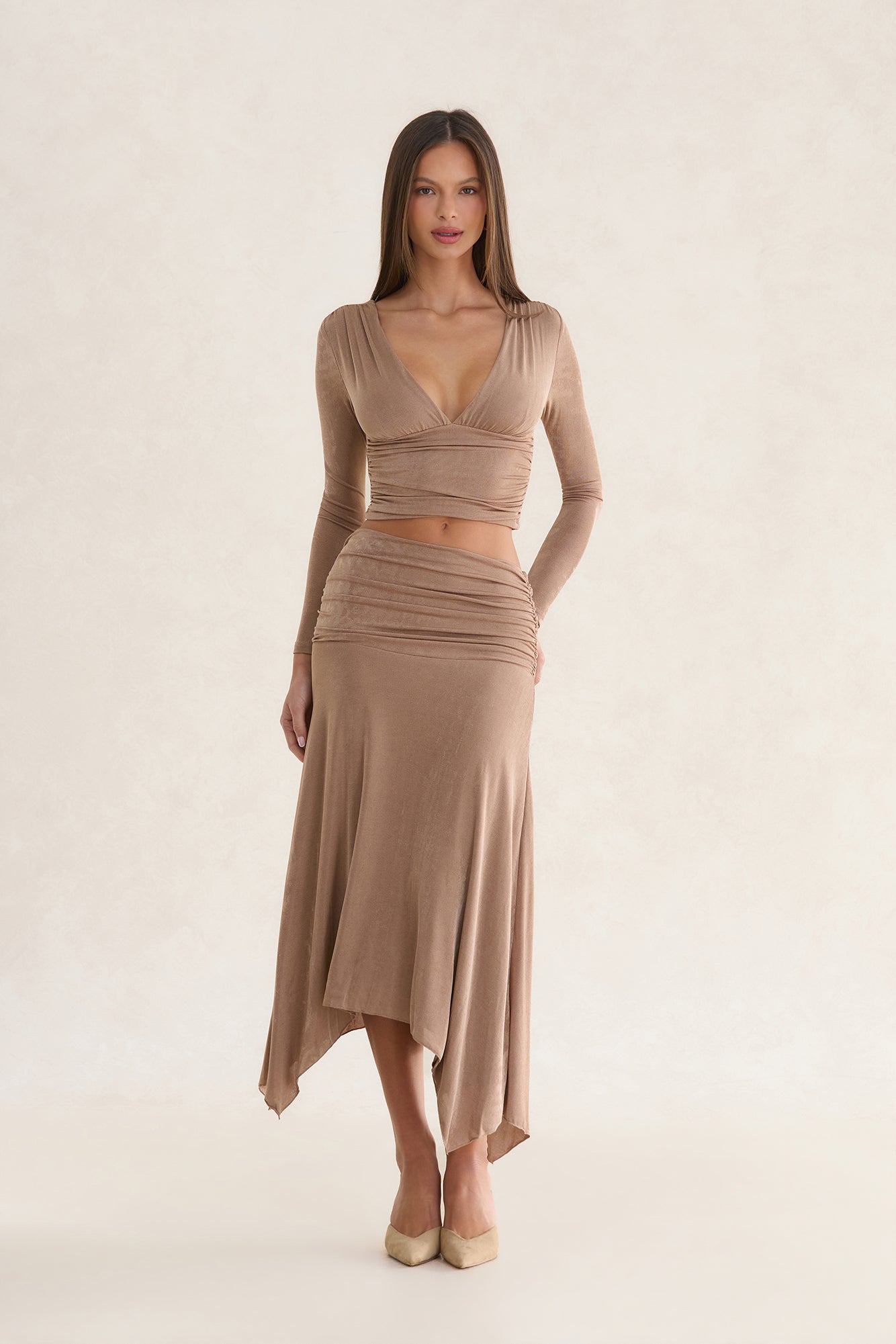 Editorial Evening Maxi Skirt Mocha