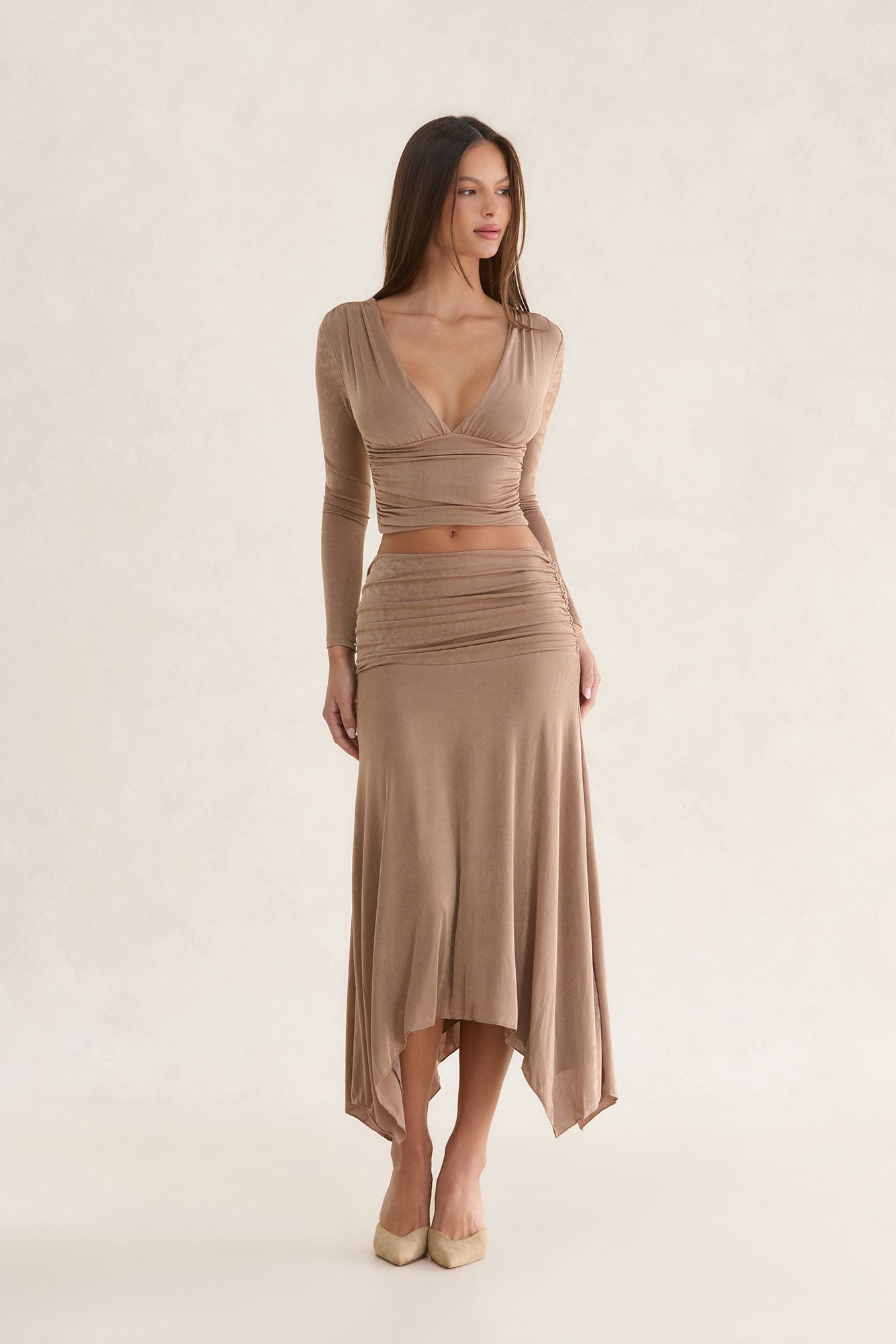 Editorial Evening Maxi Skirt Mocha