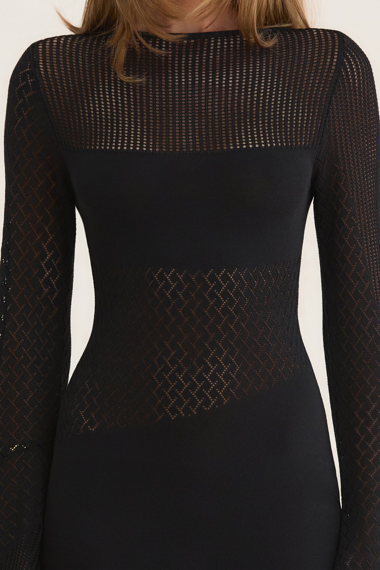 Harley Long Sleeve Mini Dress Black