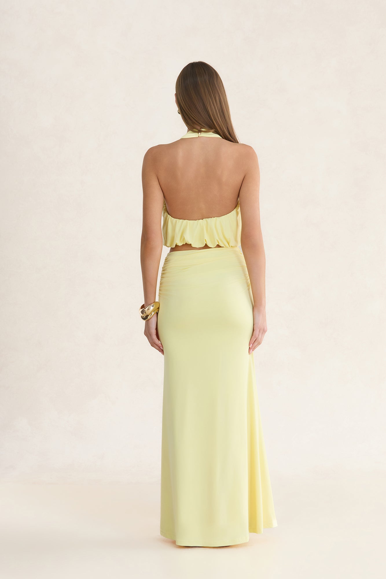Occasion Ready Maxi Skirt Yellow