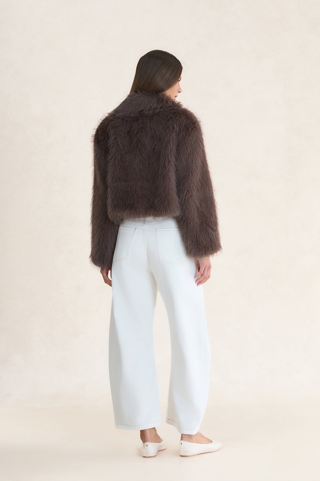 Icy Daze Faux Fur Jacket Brown
