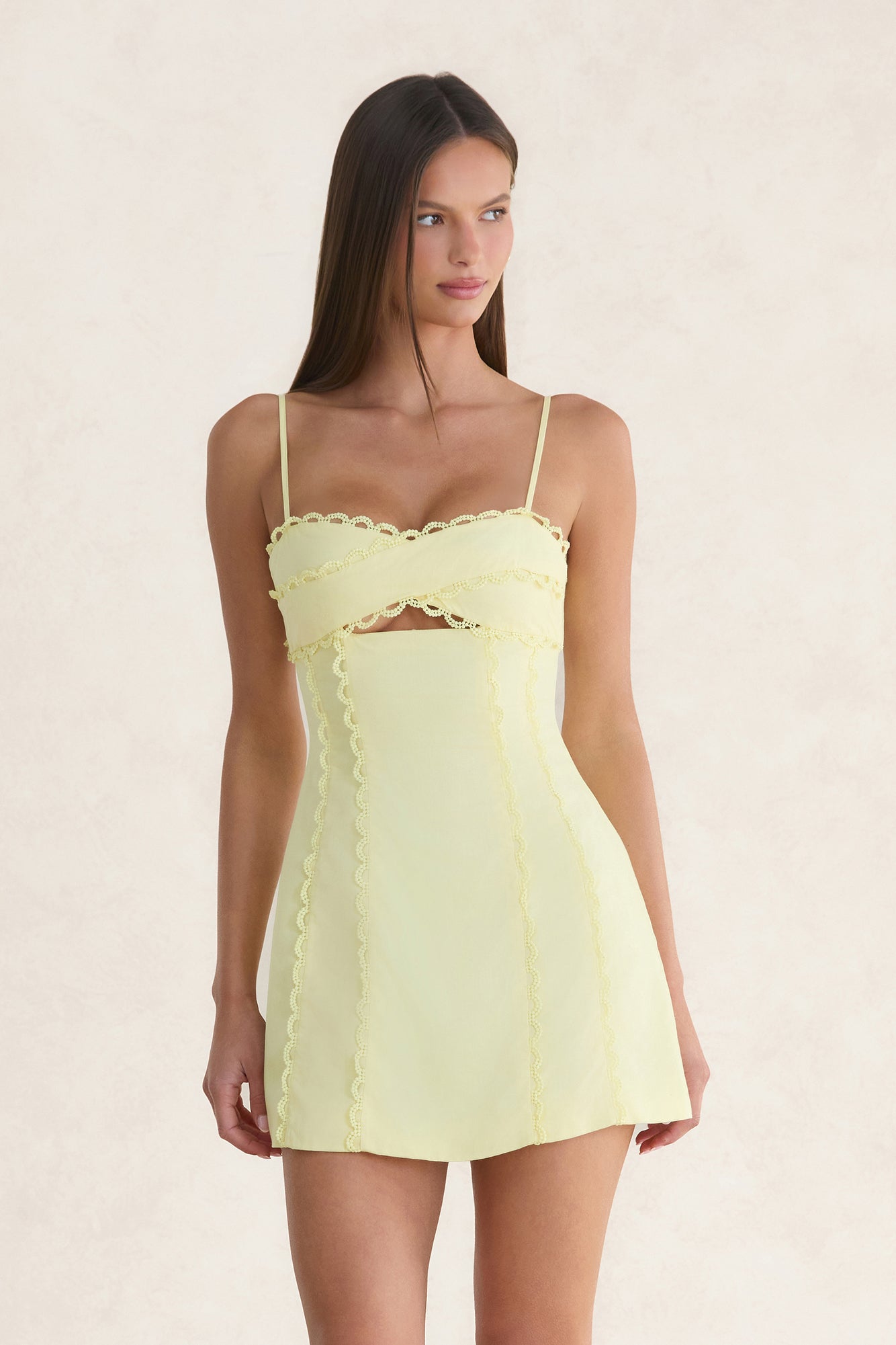 Summer Lane Mini Dress Yellow