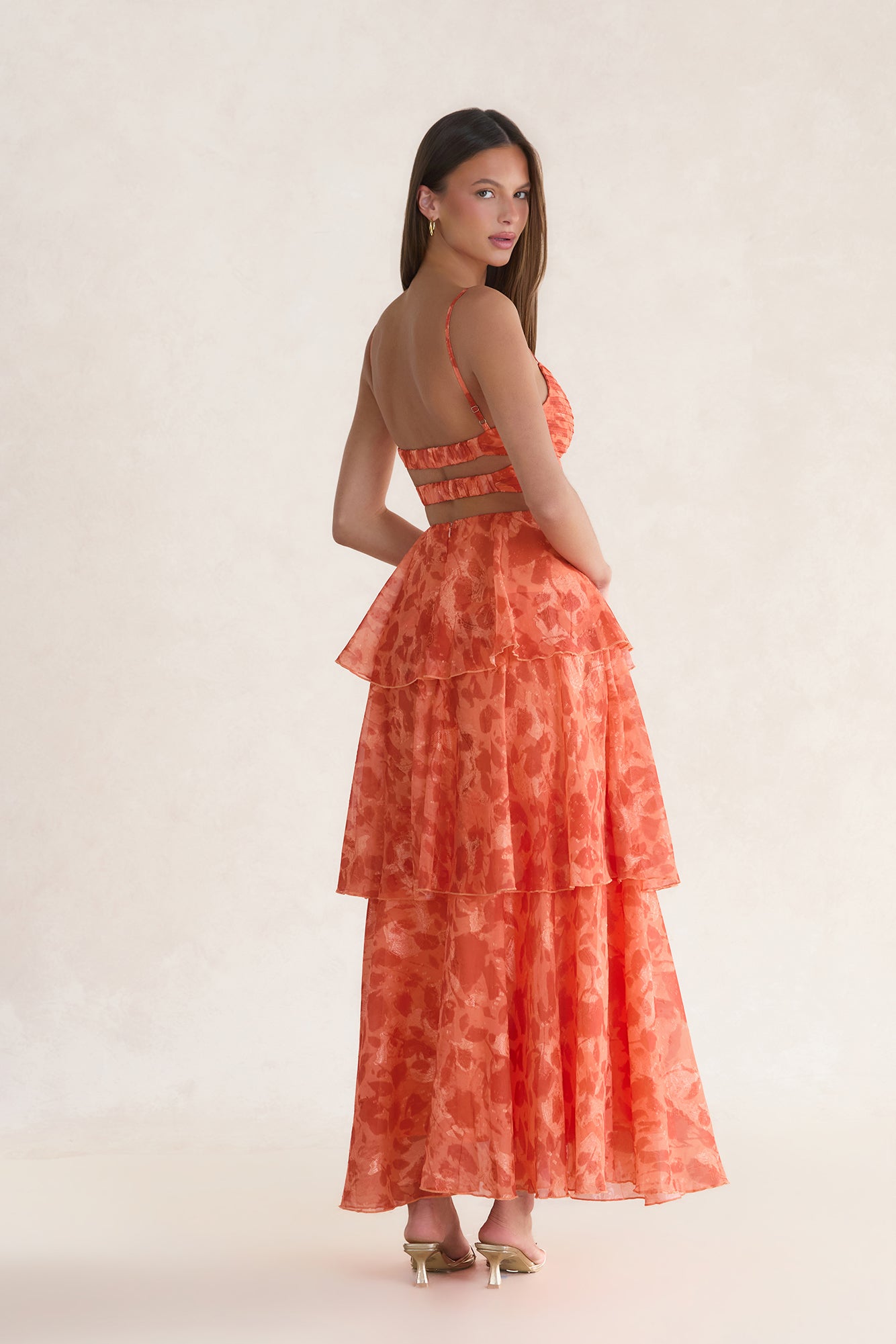 Tuscan Sunrise Maxi Dress Orange