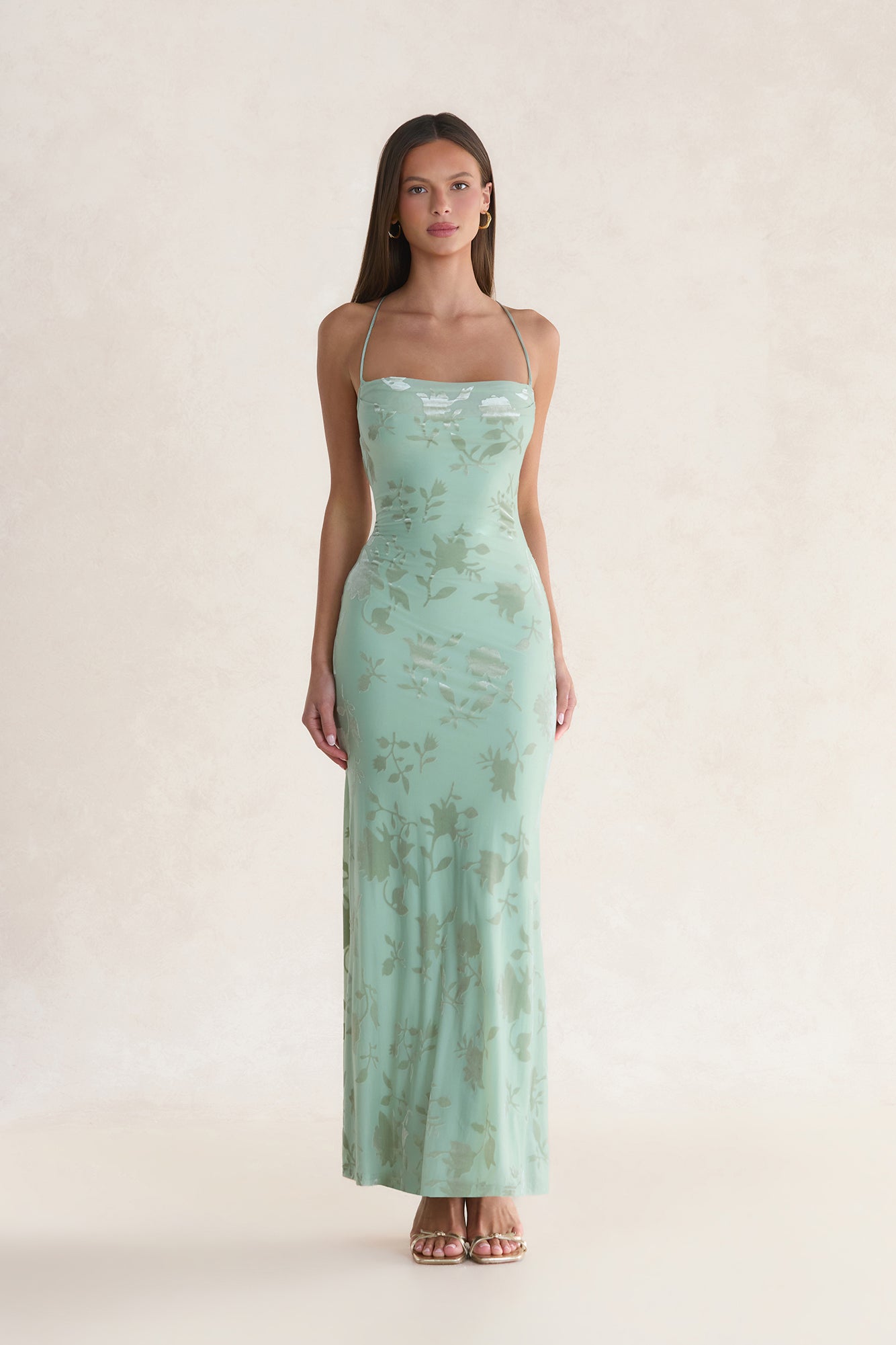 Group Chat Maxi Dress Sage