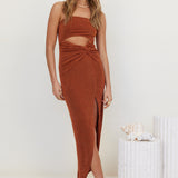 Neptunia Maxi Dress Brown