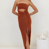 Neptunia Maxi Dress Brown