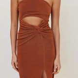 Neptunia Maxi Dress Brown