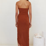 Neptunia Maxi Dress Brown