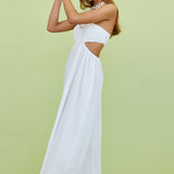 Delphina Maxi Dress White