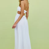 Delphina Maxi Dress White