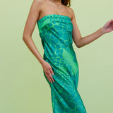 Fresh Bloom Maxi Dress Green