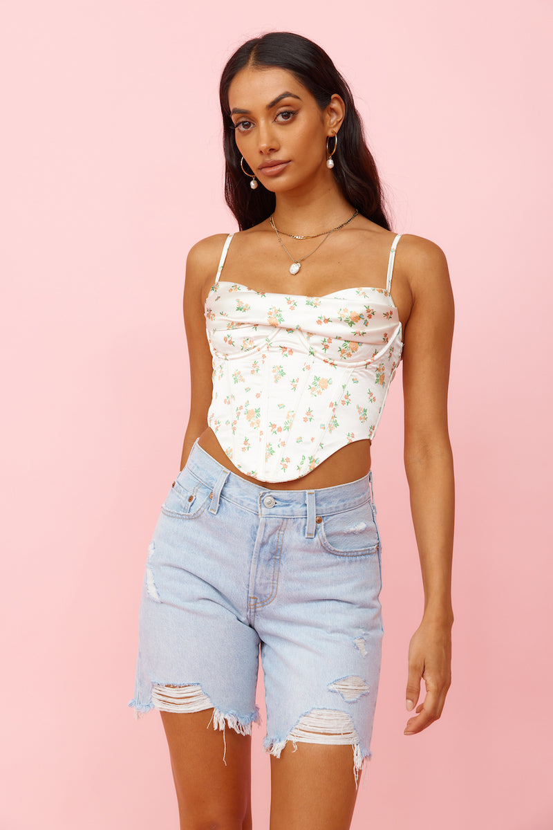 Spring Chaser Crop Top Floral | Fortunate One