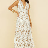 Through the Trees Maxi Dress White