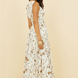 Through the Trees Maxi Dress White