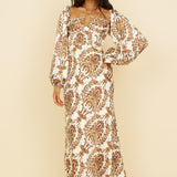 Sugar Cubes Maxi Dress Brown