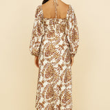 Sugar Cubes Maxi Dress Brown