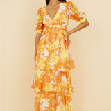 Inflorescence Maxi Dress Yellow