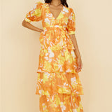 Inflorescence Maxi Dress Yellow