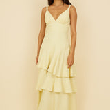 Oh Sunflower Dreams Maxi Dress Yellow