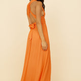 Skyfall Midi Dress Orange