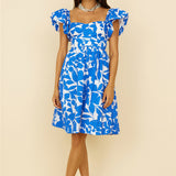 Core Values Midi Dress Blue