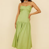 Azaleana Midi Dress Green