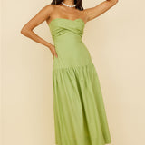 Azaleana Midi Dress Green