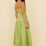 Azaleana Midi Dress Green