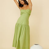 Azaleana Midi Dress Green