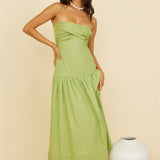 Azaleana Midi Dress Green