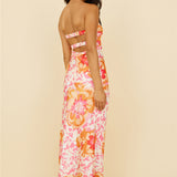 Summer Fairytale Maxi Dress Pink Floral