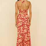 Starlight Fever Maxi Skirt Red