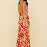 Starlight Fever Maxi Skirt Red